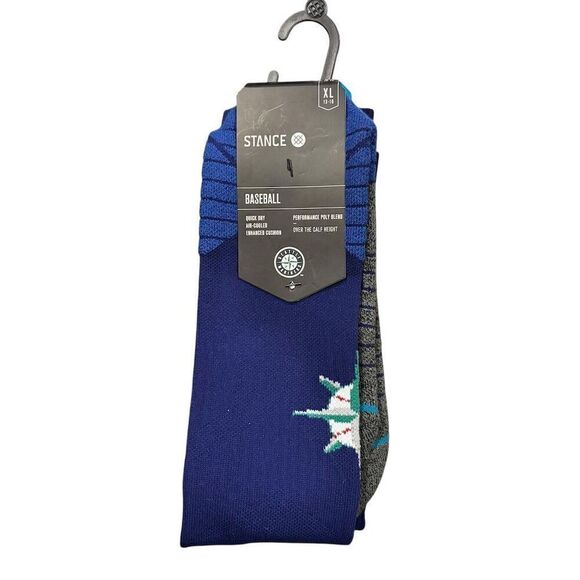 Stance Seattle Mariners Men's XL Blue Diamond Pro OTC Socks - Picture 3 of 5